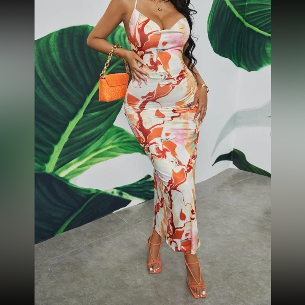 SEXY LACE UP, BACKLESS, SPLIT THIGH DRESS